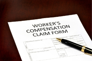 A workers compensation claim form handled by a lawyer in Atlanta.